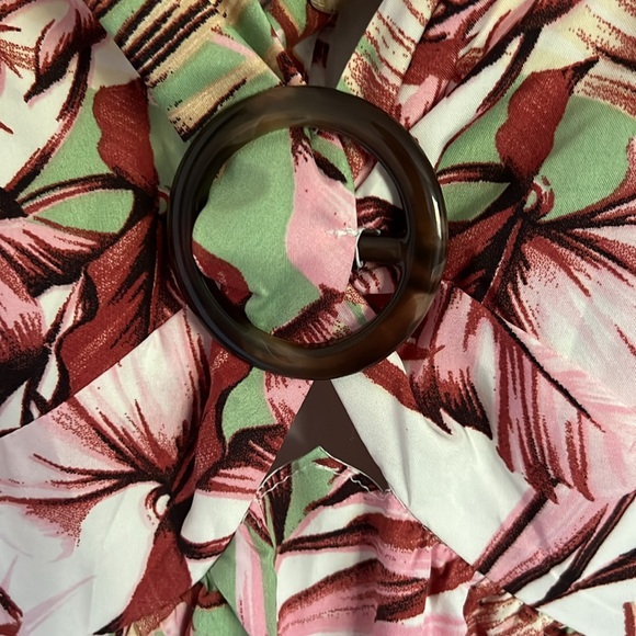 Pink Lily Where I Want To Be Tropical Printed Maxi Dress - Picture 12 of 12